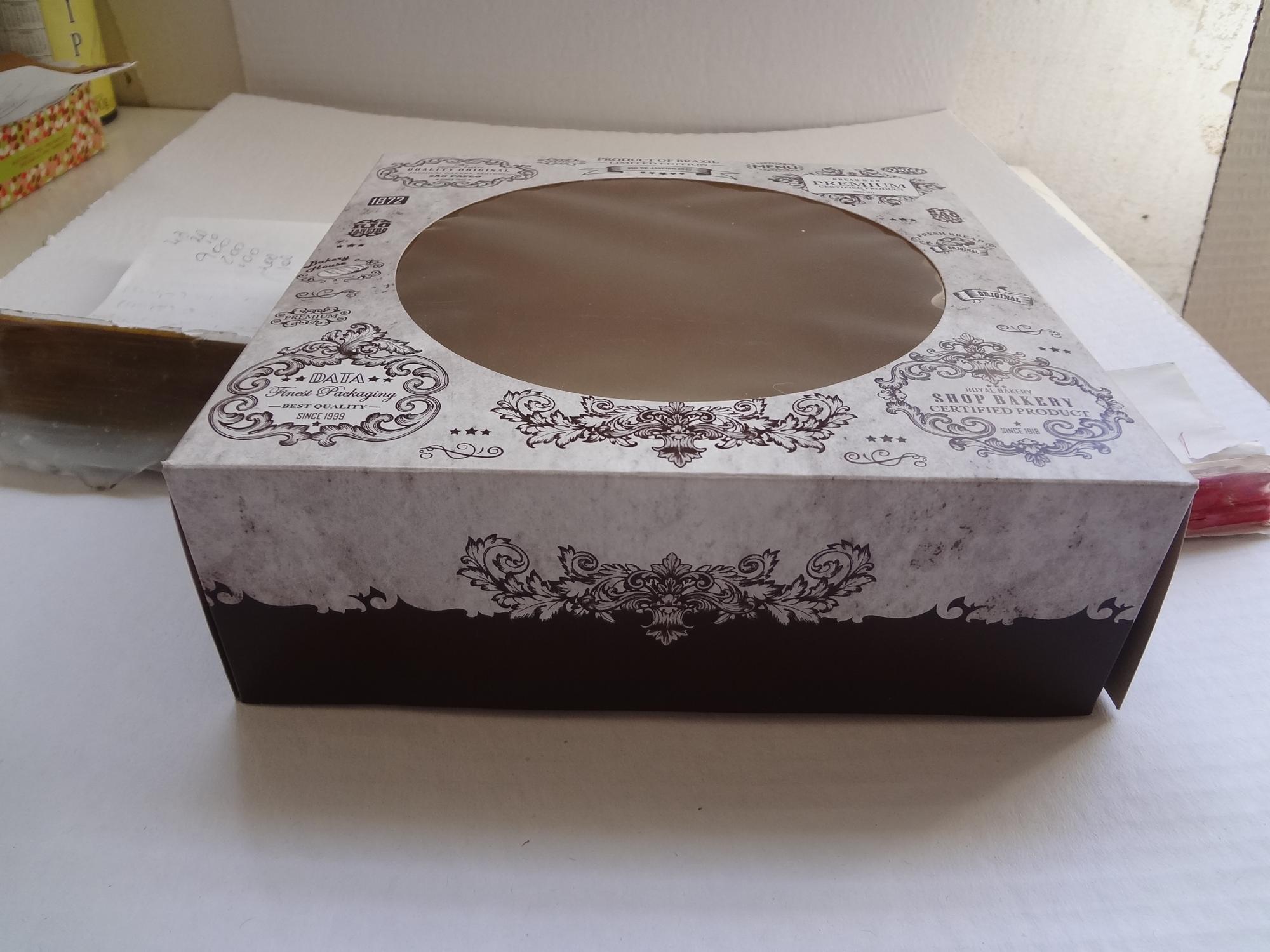 Embalagem-Caixa para Torta de Morango (20x20x7cm) – FA20